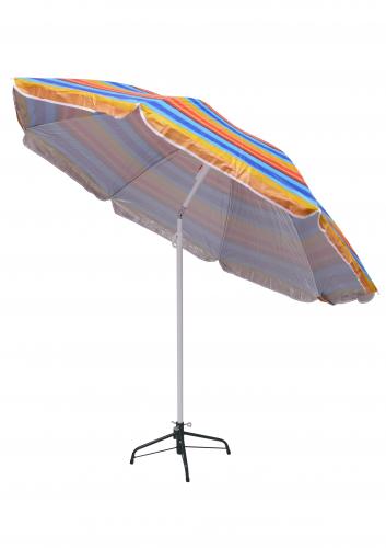 Зонт пляжный фольгированный (200см) 6 расцветок 12шт/упак ZHU-200 (расцветка 2) - фото 7