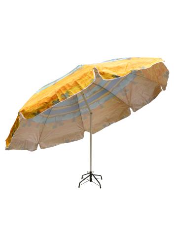 Зонт пляжный фольгированный с наклоном (4 расцветок) 240 см 12 шт/упак М44460 - фото 2