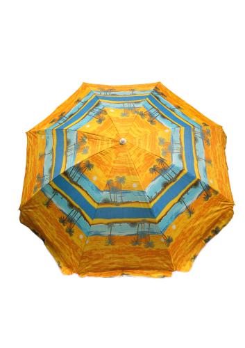 Зонт пляжный фольгированный с наклоном (4 расцветок) 200 см 12 шт/упак М44459 - фото 7